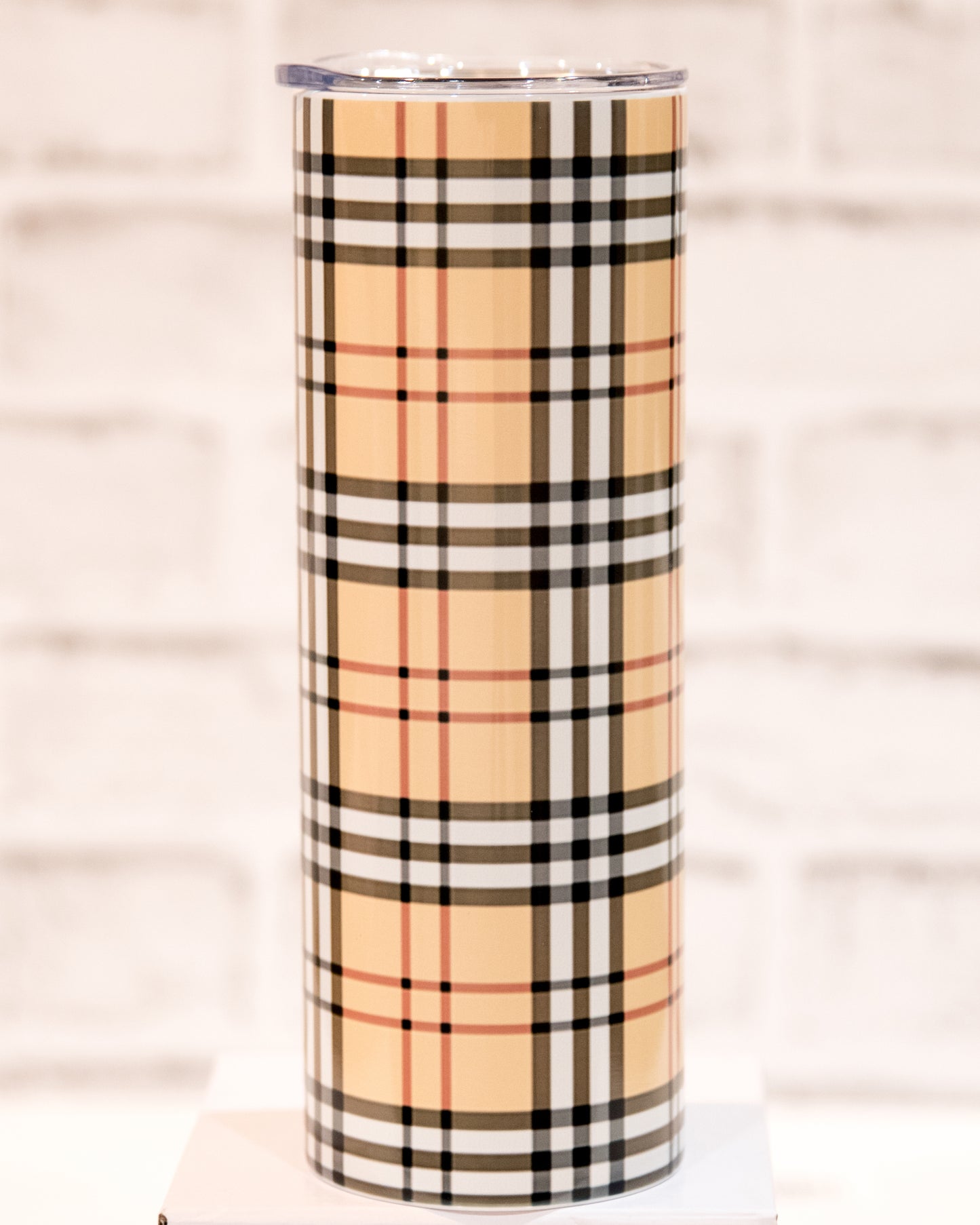 Plaid Tumbler